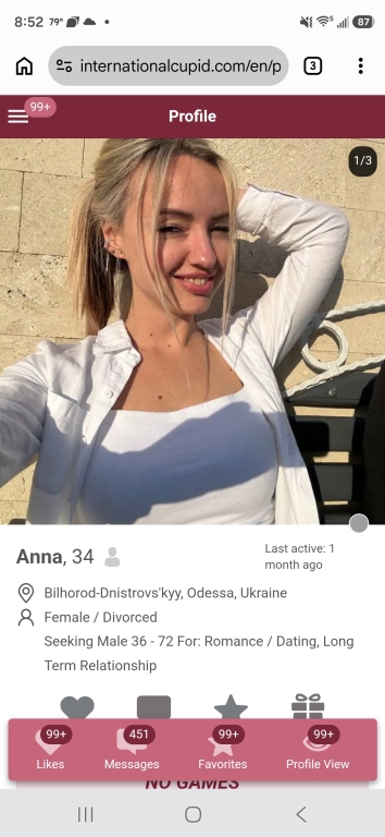 International Cupid Scammer Anna Yurevna